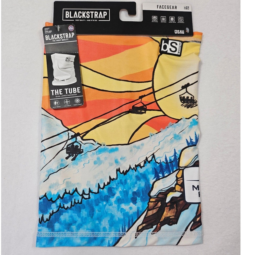 BlackStrap The Tube Mission‎ Ridge Ski Facemask Neck Gaiter Sun Orange Blue NEW